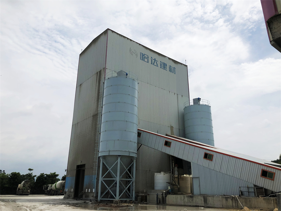 2019年陆威为翔安哈达混凝土搅拌站提供2个500吨水泥筒仓和气力输送系统 (6)